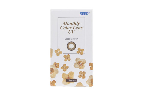 Lens SEED 1month UV màu Cocoa & Brown